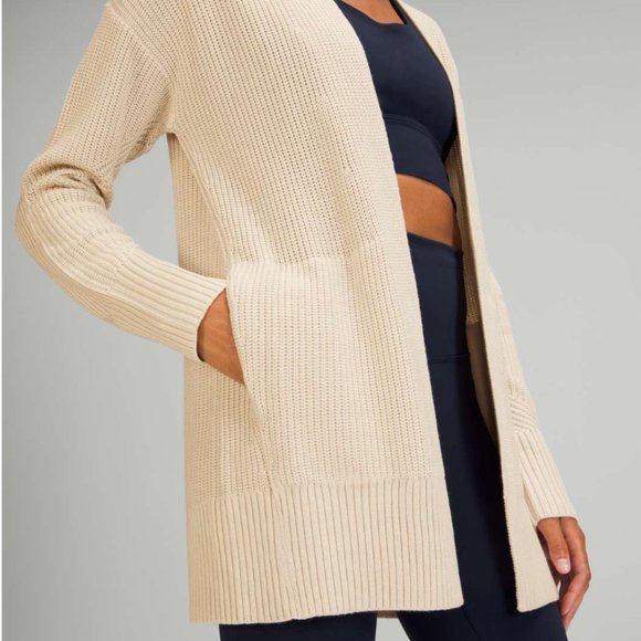 Lululemon Cashlu Sweater Wrap - White Opal - XS/S - Picture 2 of 14